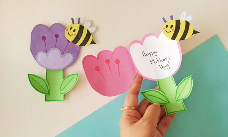 DIY Mother’s Day Paper Flower Card (Free Template + Video Tutorial) 2 DIY Mother’s Day Paper Flower Card (Free Template + Video Tutorial)