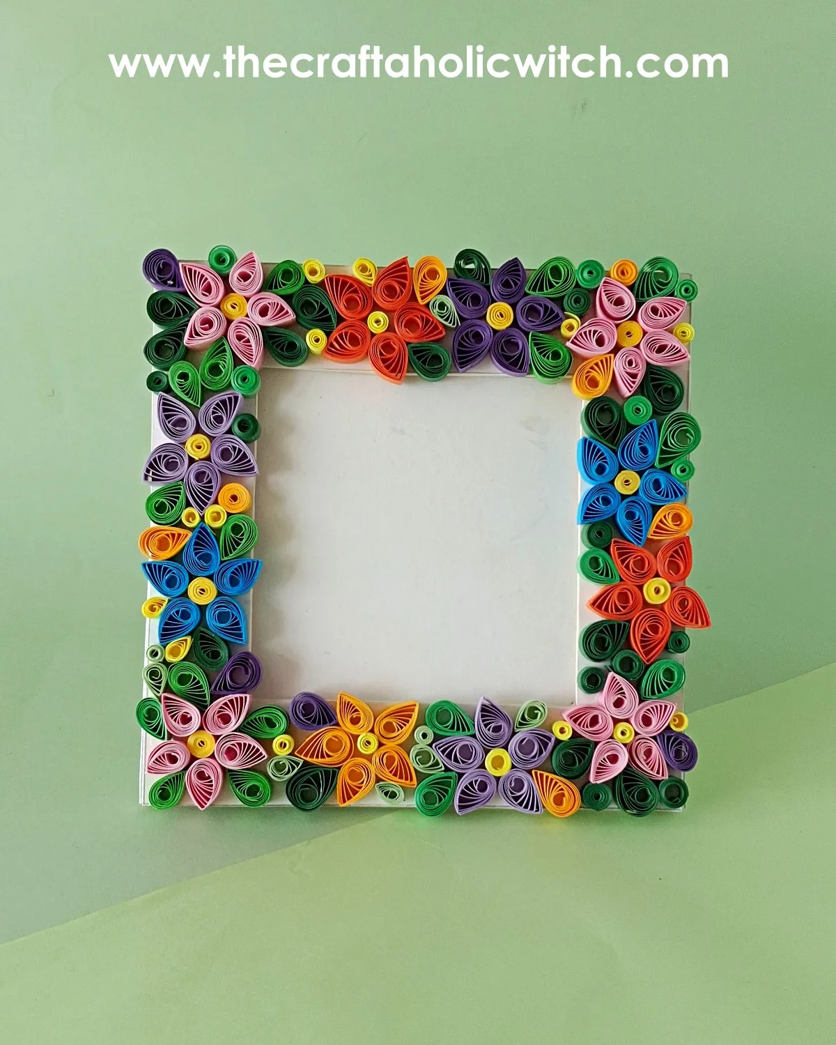 Paper quilling photo frame craft pin DIY paper quilling photo frame craft tutorial pin