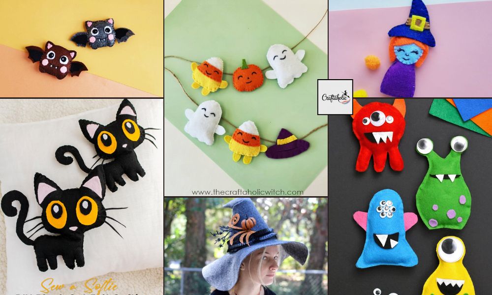 12 Spooky Felt and Plush Halloween Crafts (with PDF Patterns)
