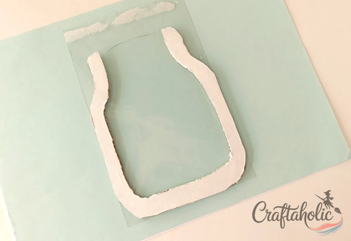 Tracing the acrylic sheet using the front layer Tracing the front layer onto a clear acrylic sheet for the reward jar