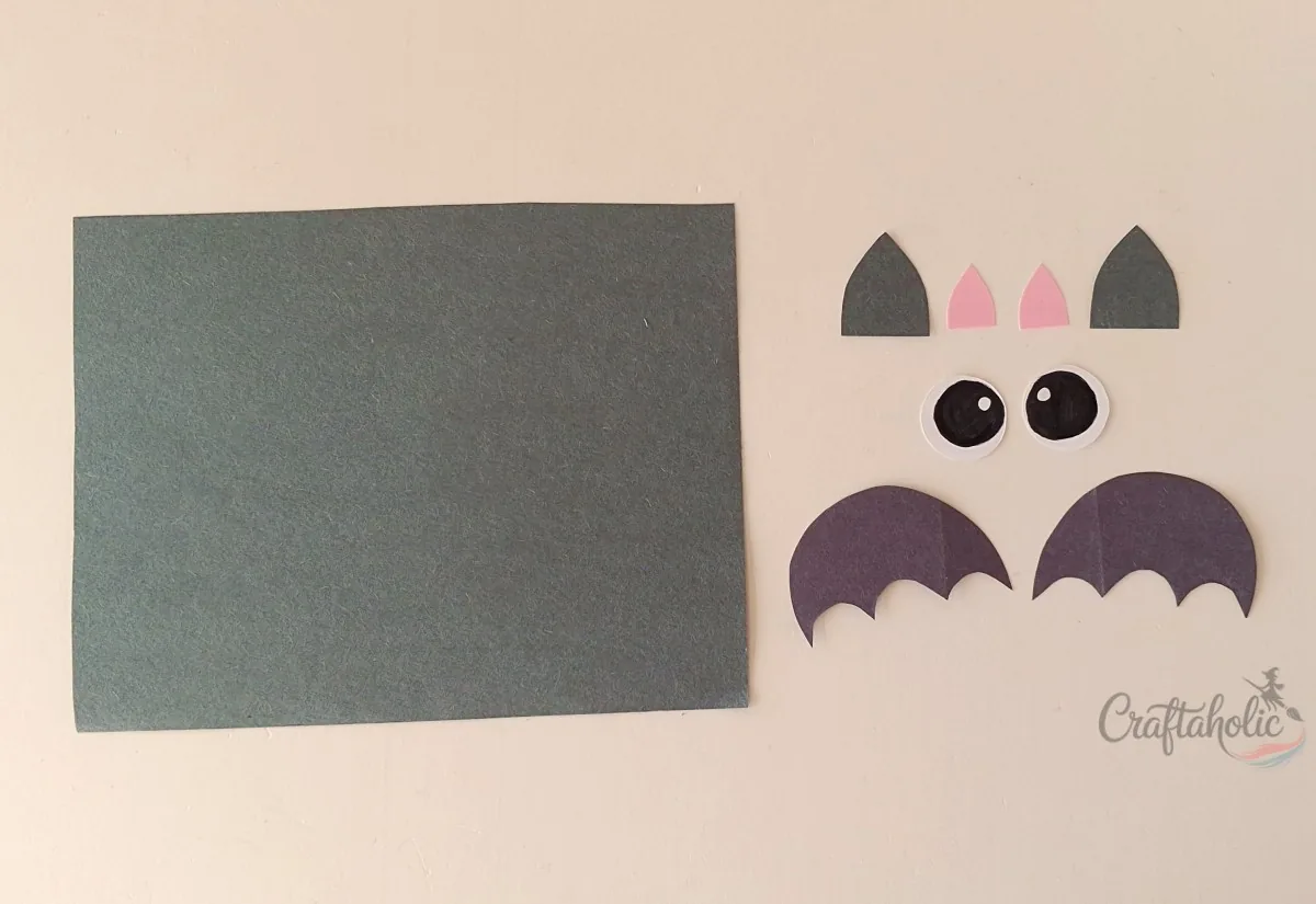 Bat treat box, step 1: tracing patterns Tracing and cutting the bat paper halloween treat box patterns